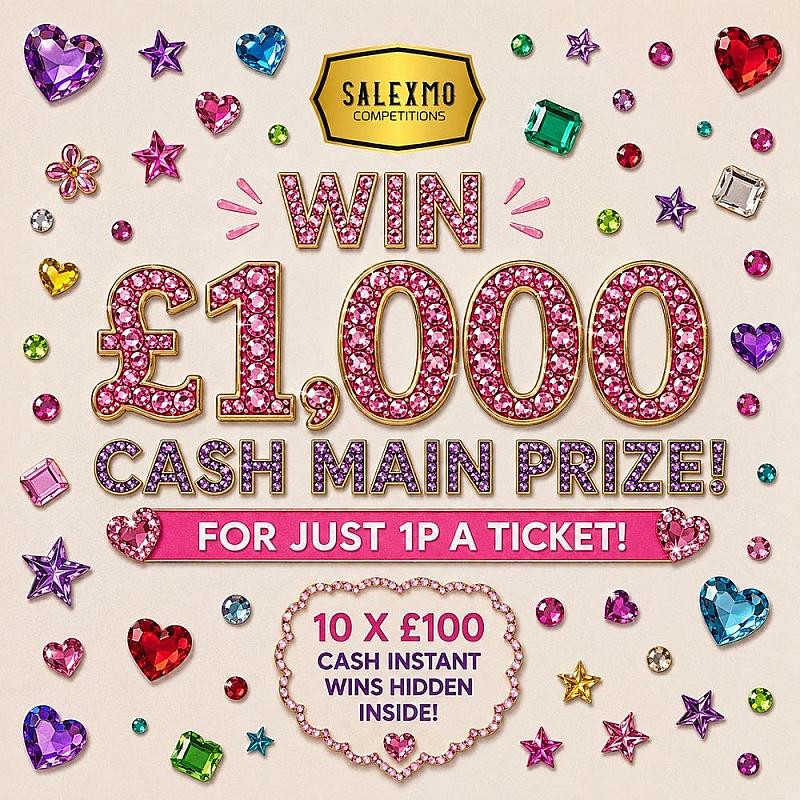 £1000 CASH PLUS INSTANT WINS FOR A PENNY!! 6/11/26