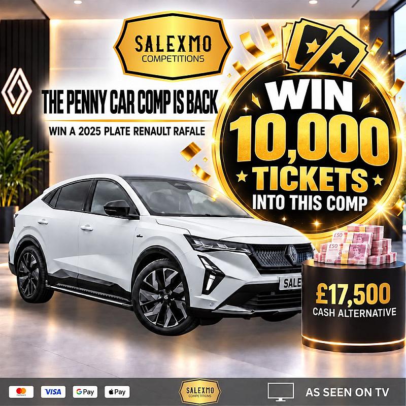 WIN 10,000 TICKETS INTO THE 2025 RENAULT CAR COMP 24/10/26