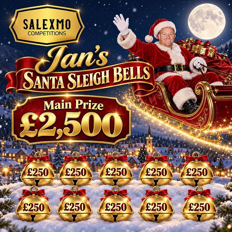 £2,500 CASH, PLUS 10 X £250 CASH INSTANT WINS  24/12/26