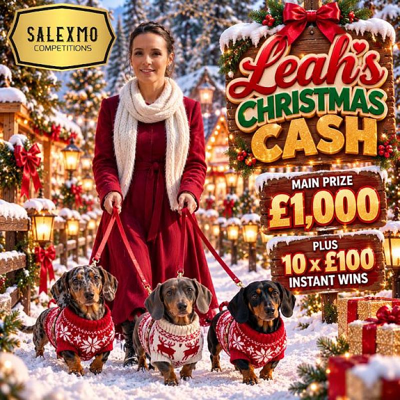 £1000 CASH PLUS 10 X £100 CASH INSTANT WINS 8/12/26